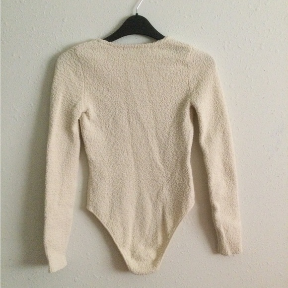 NWOT Zara Textured Knit Bodysuit - Picture 8 of 9